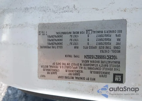 2008 Chevrolet Silverado Lt1 z USA, uszkodzony, nr VIN 1GCEC19068Z163524